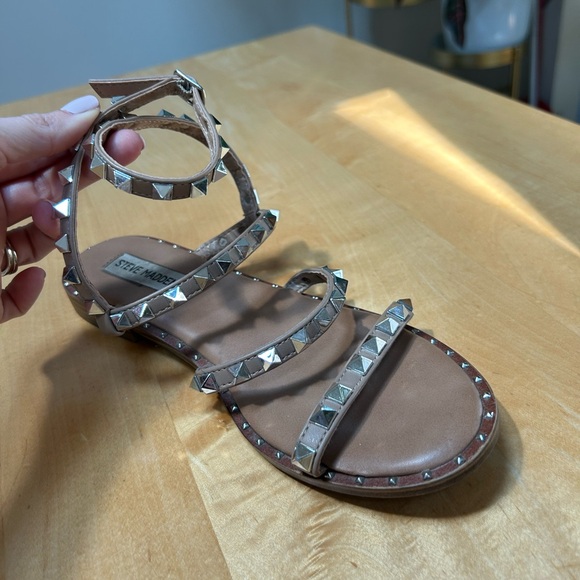 Steve Madden Nude studded stripy gladiator sandal - Picture 4 of 8